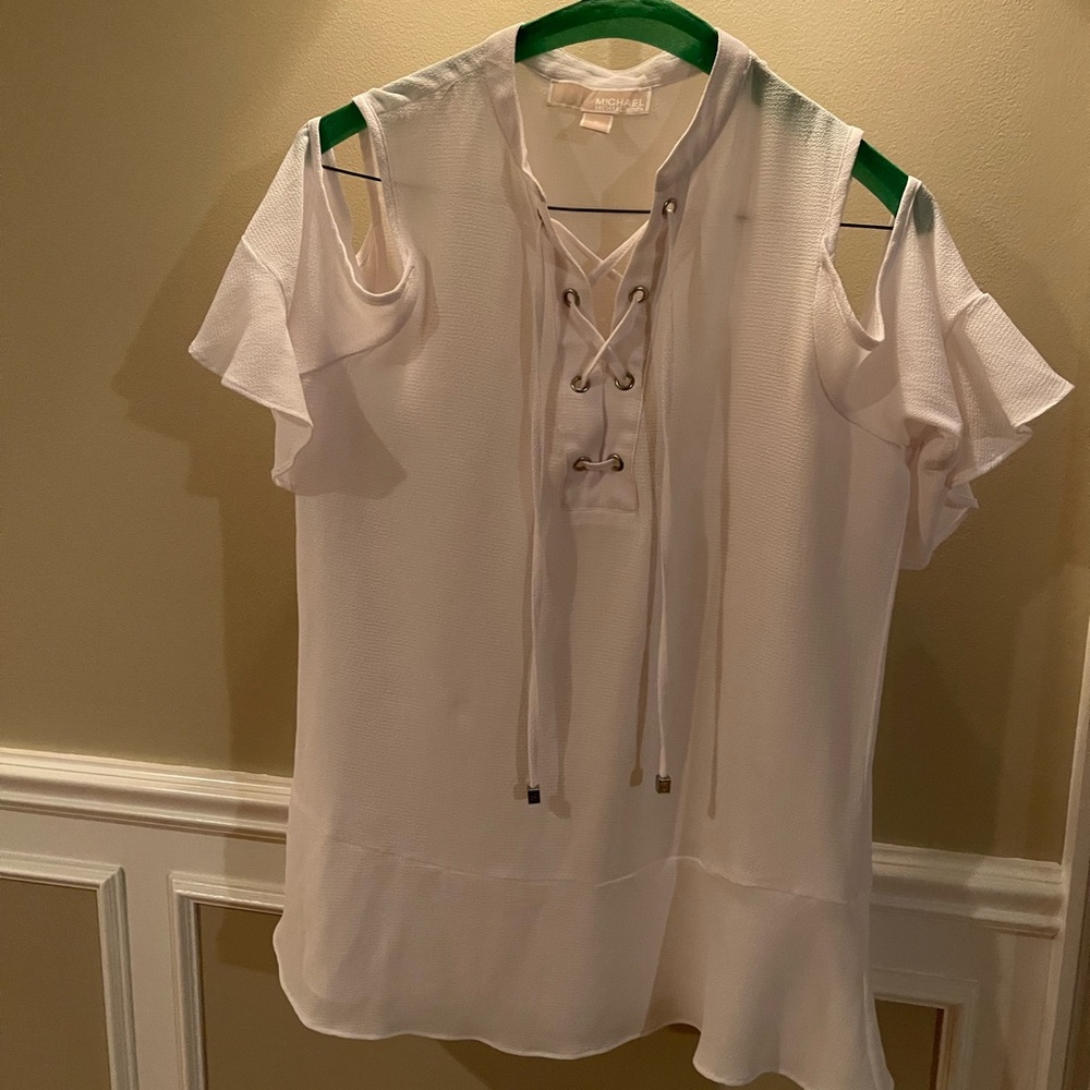 Michael Kors Cold Shoulder Top